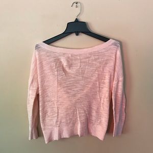 **SOLD**Pink sweater with tie knot in back